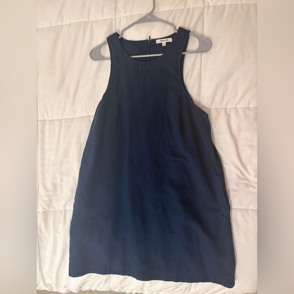 Madewell sleeveless linen dress